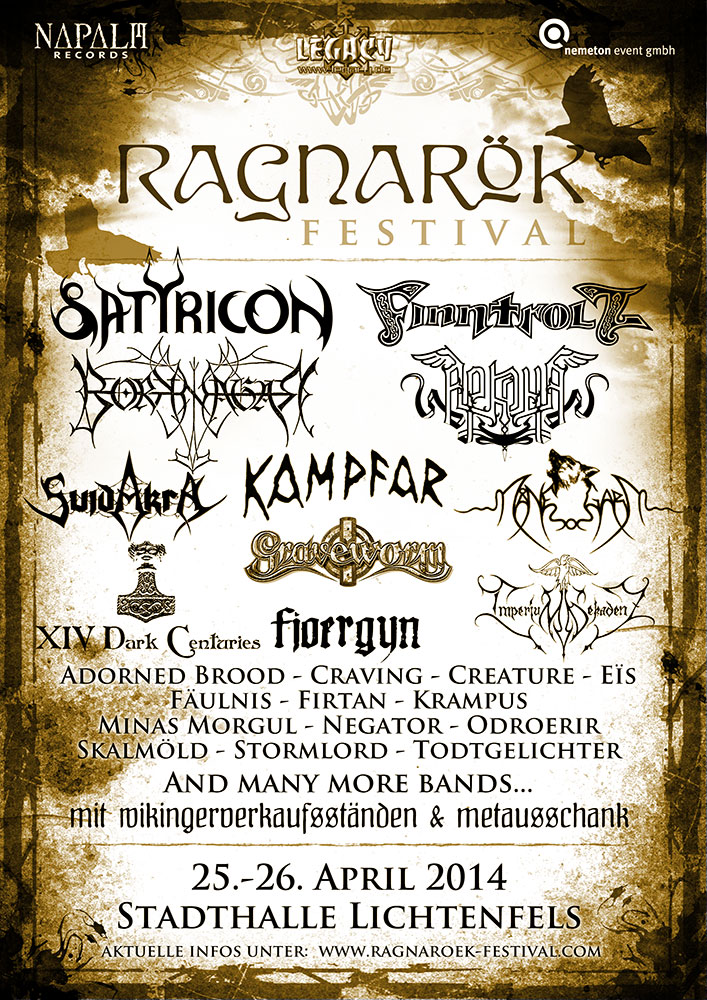 Ragnarök 2014 Lineup